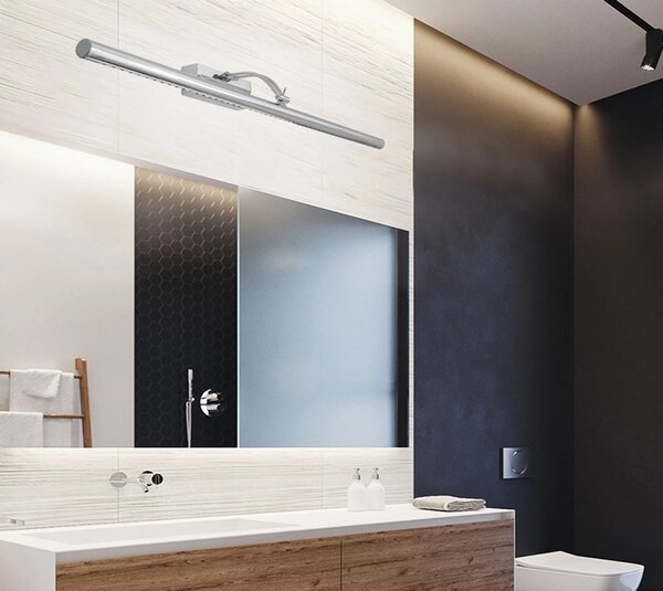 LED KOPALNICA STENSKA SVETILKA NAD OGLEDALOM 9W 70CM APP366-1W KROM