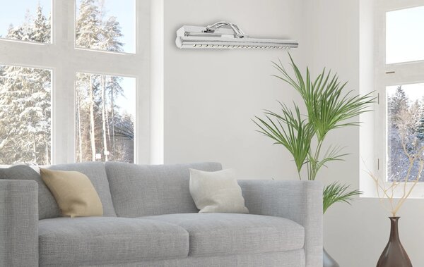 LED KOPALNICA STENSKA SVETILKA NAD OGLEDALOM 5W 40CM APP364-1W KROM