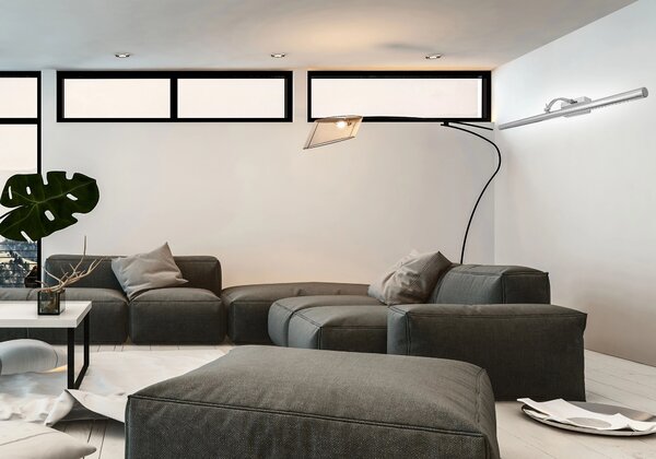 LED KOPALNICA STENSKA SVETILKA NAD OGLEDALOM 7W 55CM APP365-1W KROM