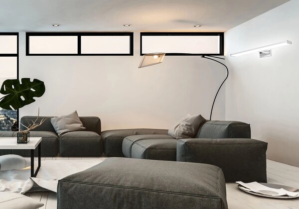 LED KOPALNICA STENSKA SVETILKA NAD OGLEDALOM 8W 40CM APP368-1W KROM