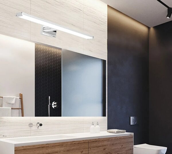 LED KOPALNICA STENSKA SVETILKA NAD OGLEDALOM 8W 40CM APP368-1W KROM