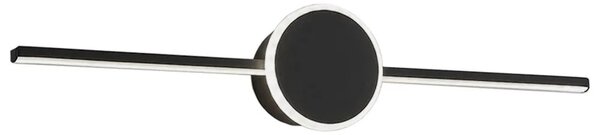 STENSKA SVETILKA VODILA KOPALNICO OKROGLA ČRNA 60CM APP849-1W
