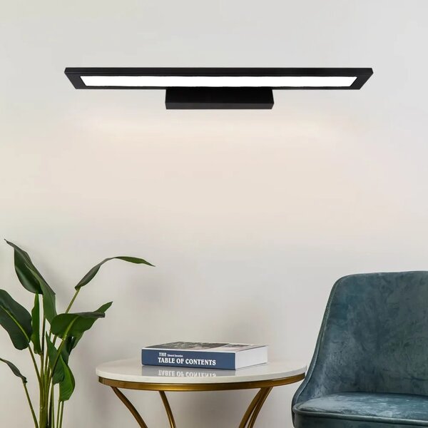 STENSKA SVETILKA ZA KOPALNICO VODILA 60CM APP840-1W RAVNA ČRNA