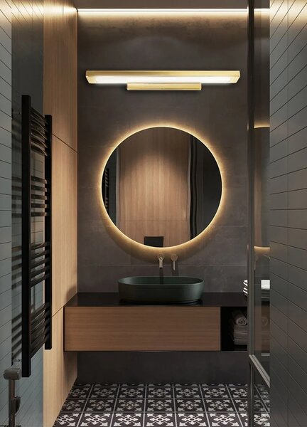 LED stenska svetilka zlata 80cm APP838-1W