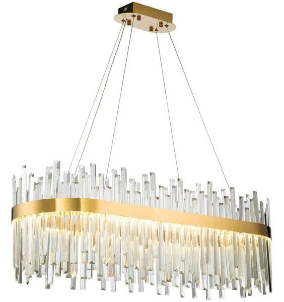 Kristalna stropna svetilka APP1513-CP80 Gold