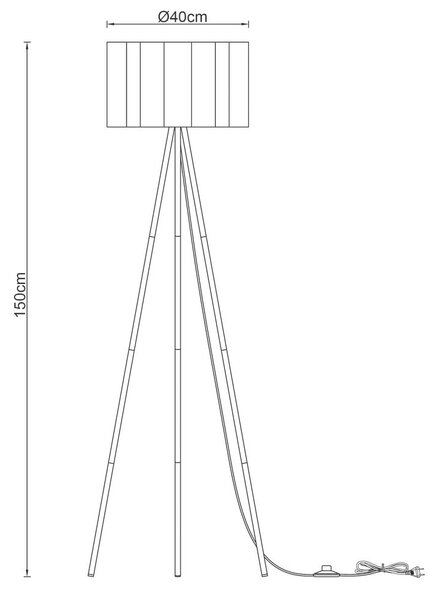 Mömax Stoječa Svetilka Sejla, Ca. 50/50/150 Cm