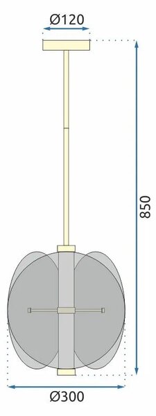 Viseča svetilka black APP1675-CP Round