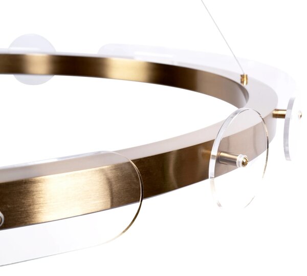 Loop LED viseča stropna svetilka APP1549-cp Gold + daljinski upravljalnik