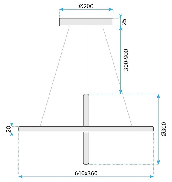 Svetilka LED G034-CP Gold