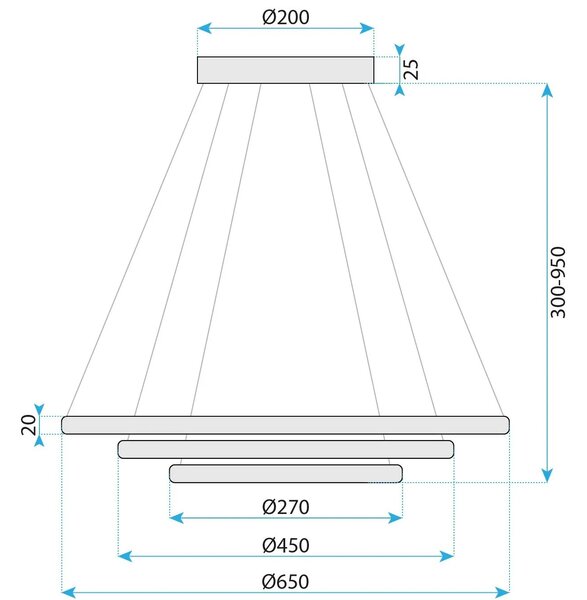 Svetilka LED G036-CP Gold