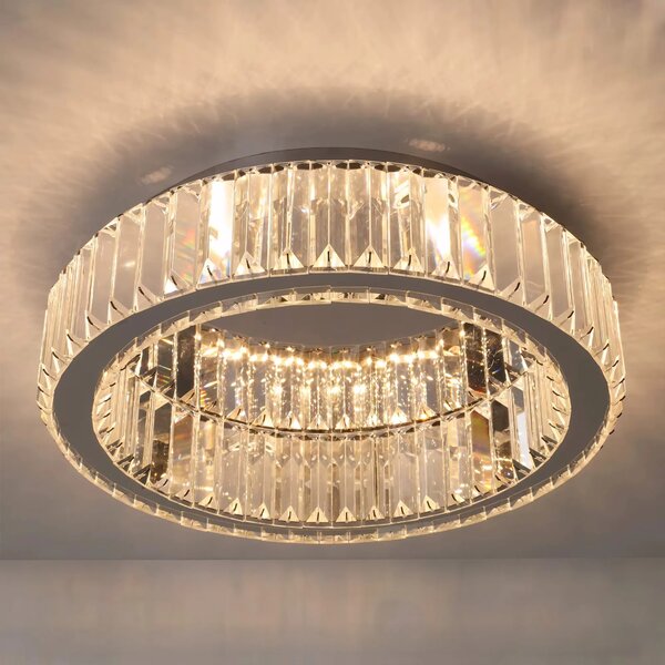 KRISTALNA SVETILKA PLAFOND APP1742-C 40 cm KROM
