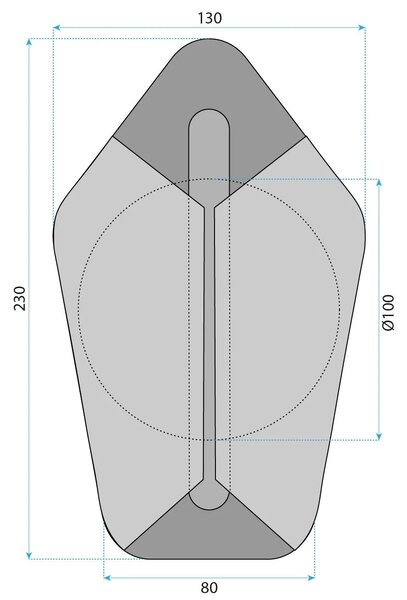 Stenska svetilka LED G030-W GOLD