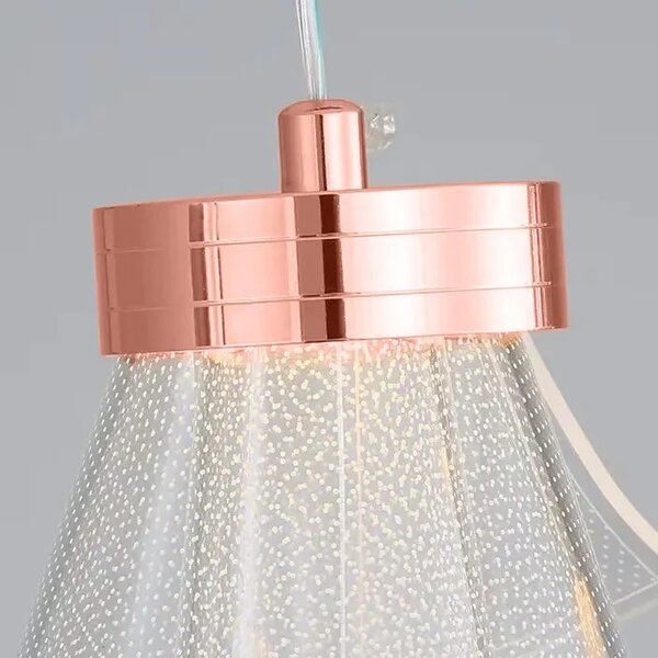 Zrcalna stropna svetilka APP1765-1CP Pink Gold