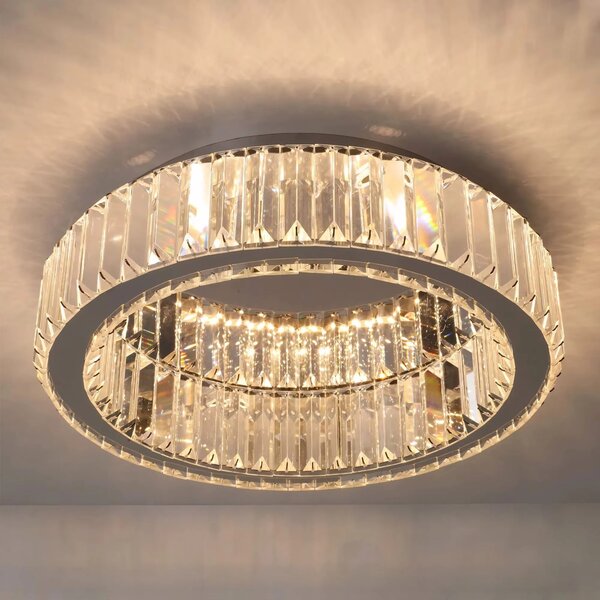 KRISTALNA SVETILKA PLAFOND APP1744-C 50 cm KROM