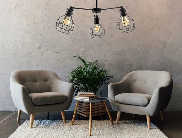 Kovinska viseča stropna svetilka Loft APP734-3C