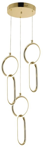 Viseča LED svetilka G077-3CPR Gold