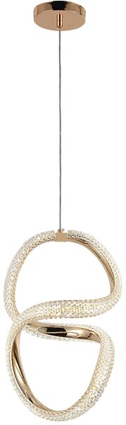 Viseča LED svetilka G077-3CPR Gold