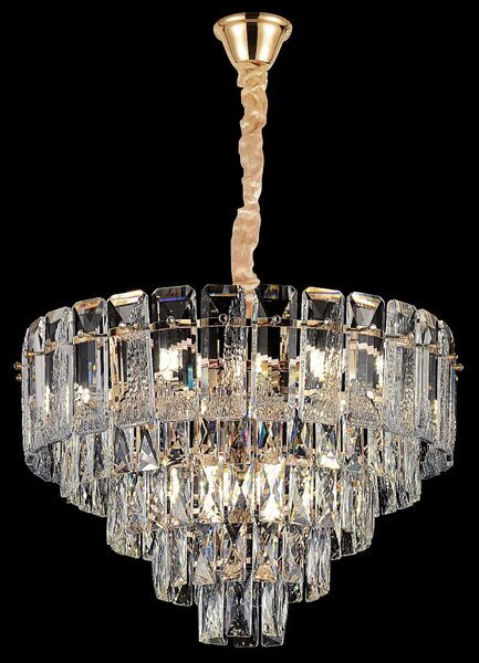 Obesna svetilka s kristali G056-CP 50cm GOLD