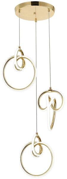 Viseča LED svetilka G072-3CPR Gold