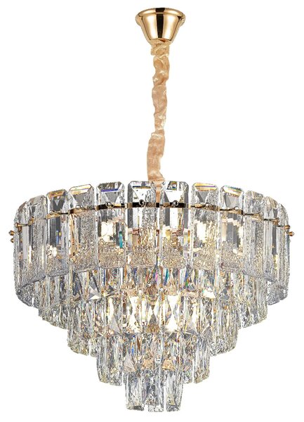 Obesna svetilka s kristali G056-CP 50cm GOLD