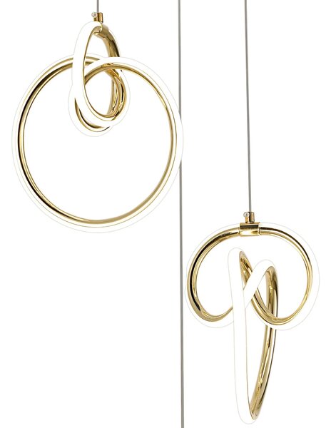Viseča LED svetilka G072-3CPR Gold