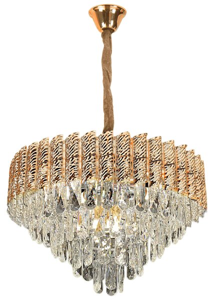 Obesna svetilka s kristali G054-CP 50cm GOLD