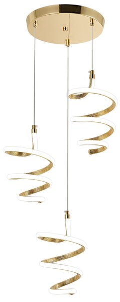Viseča LED svetilka G075-3CPR Gold