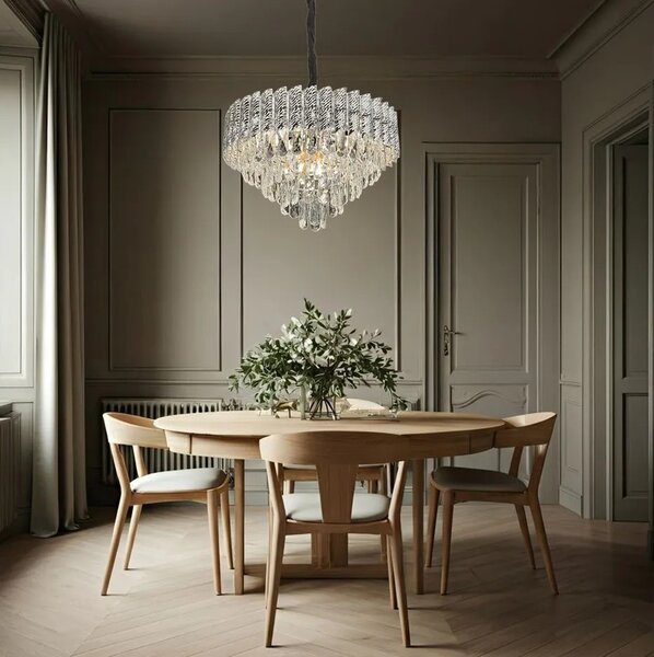 Obesna svetilka s kristali G055-CP 50cm CHROME