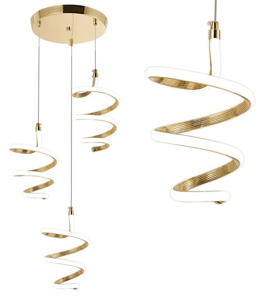 Viseča LED svetilka G075-3CPR Gold