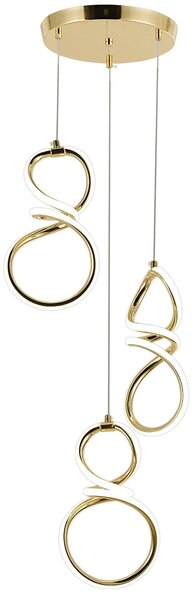 Viseča LED svetilka G073-3CPR Gold