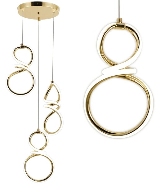 Viseča LED svetilka G073-3CPR Gold