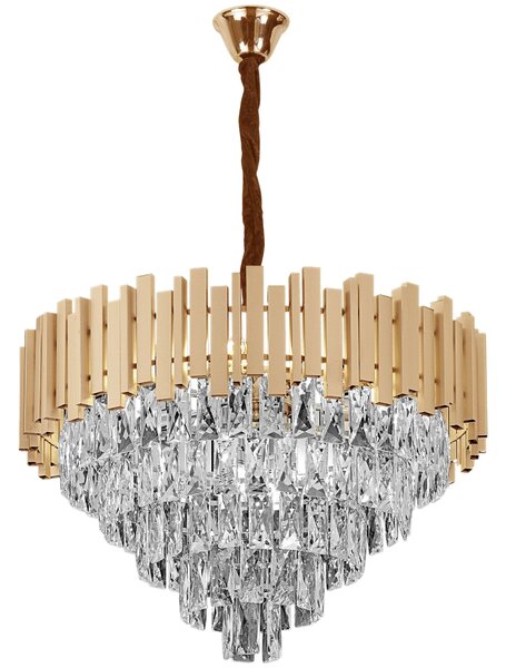 Obesna svetilka s kristali G052-CP 60CM GOLD