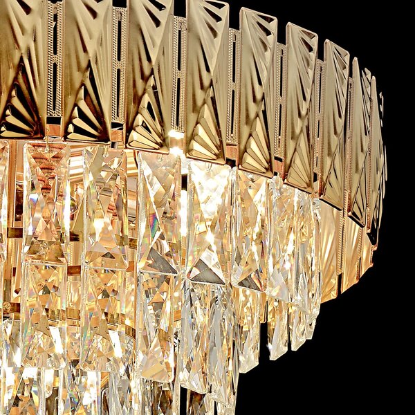 Obesna svetilka s kristali G061-CP 80CM GOLD