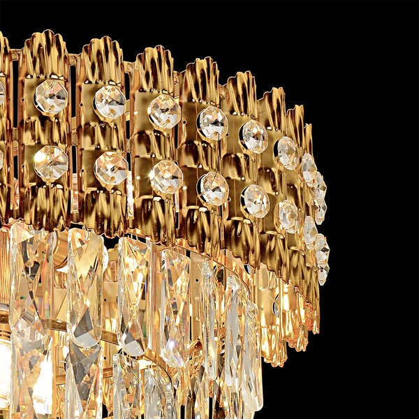 Obesna svetilka s kristali G058-CP 60CM GOLD