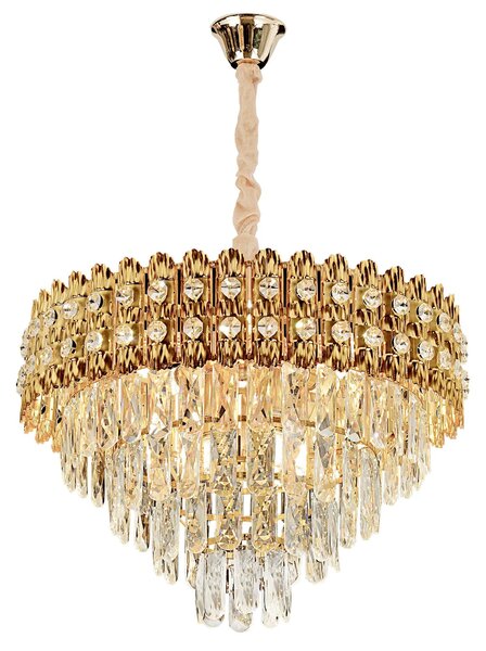 Obesna svetilka s kristali G058-CP 60CM GOLD