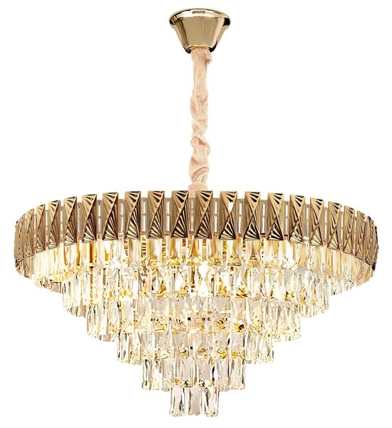Obesna svetilka s kristali G061-CP 80CM GOLD