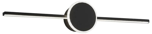 KOPALNICA STENSKA SVETILKA VODILA OKROGLA ČRNA 40CM APP848-1W