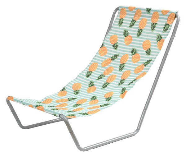 Set 2 kosov zložljivih plažnih ležalnikov SAND PINEAPPLE, barvni