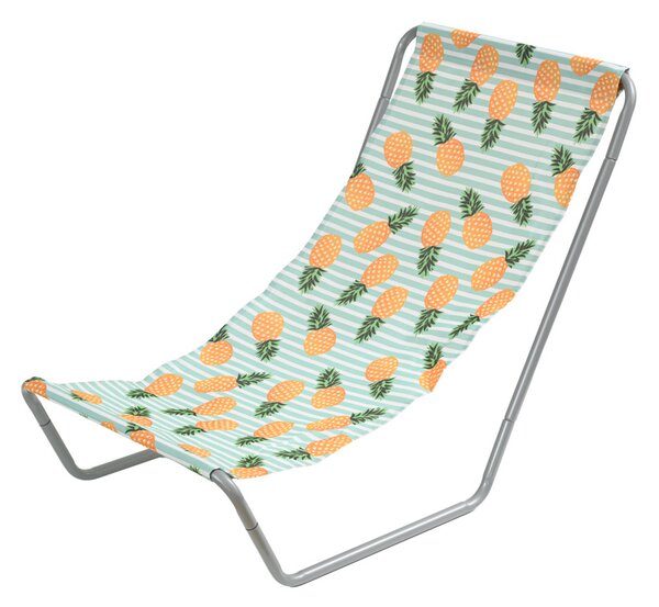 Set 2 kosov zložljivih plažnih ležalnikov SAND PINEAPPLE, barvni