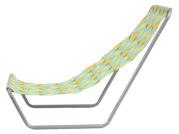 Set 2 kosov zložljivih plažnih ležalnikov SAND LEMON, barvni