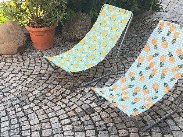 Zložljiv plažni ležalnik SAND LEMON, barvni