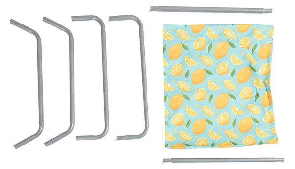 Zložljiv plažni ležalnik SAND LEMON, barvni