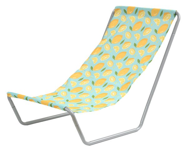 Set 2 kosov zložljivih plažnih ležalnikov SAND LEMON, barvni