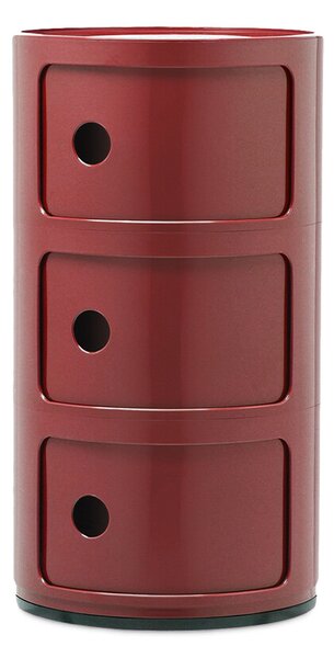 KartellKartell - Componibili 3 Stranska Miza Burgundy Kartell