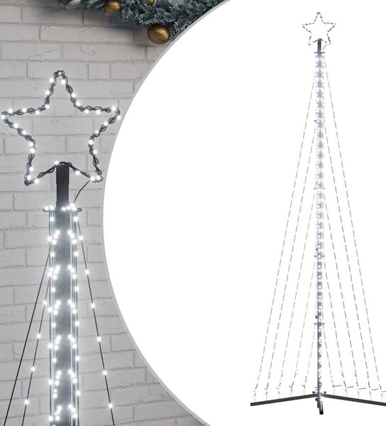 VidaXL Lučke za novoletno jelko 495 LED diod hladno bele 300 cm