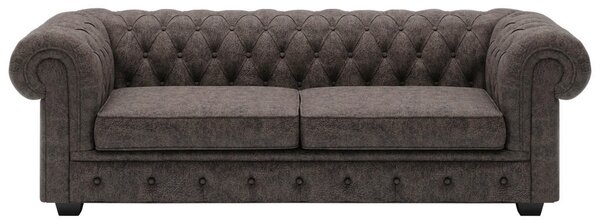 CHESTERFIELD ZOFA, temno rjava usnje