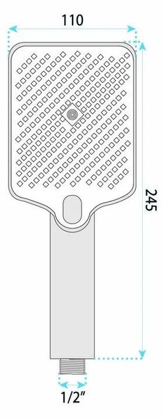 ROČICA ZA PRHANJE REA JS-031 CHROME