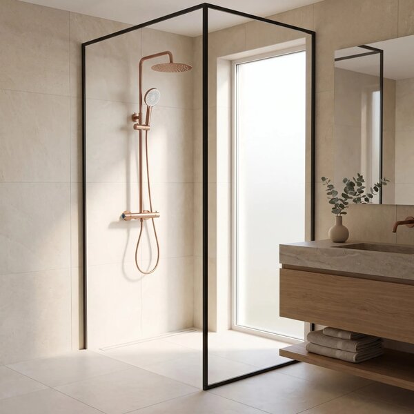 Tuš set s termostatom Rea Drop Brush Copper