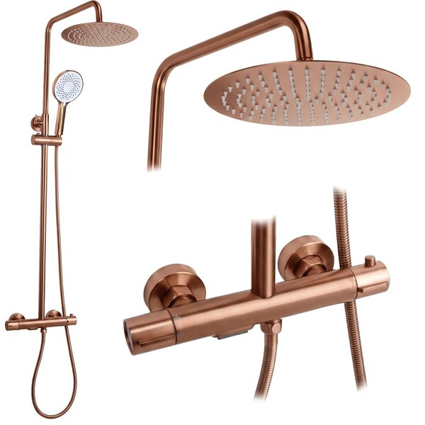 Tuš set s termostatom Rea Drop Brush Copper