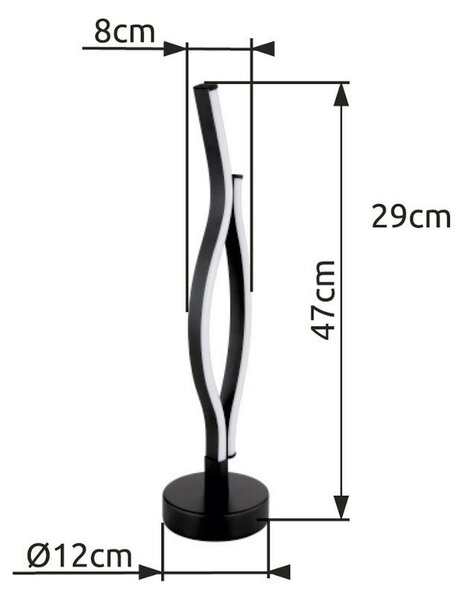 NAMIZNA LED-SVETILKA GERONIMO 12/47 cm